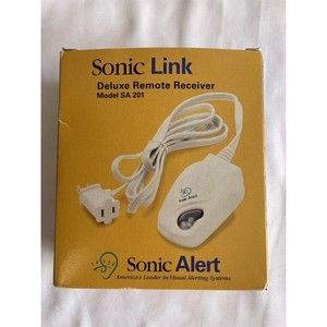 Sonic Alert Sonic Link Deluxe Table Top Remote Receiver SA201 Lamp Flash Openbox